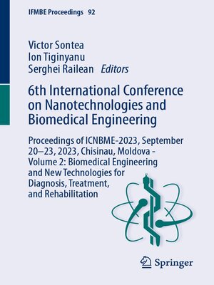 cover image of 6th International Conference on Nanotechnologies and Biomedical Engineering